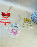 Glittered Bow Bauble