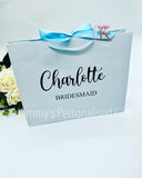 Blue Gift Bag with Bow