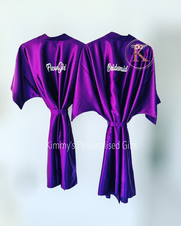 Cadbury Purple Plain Style Robes