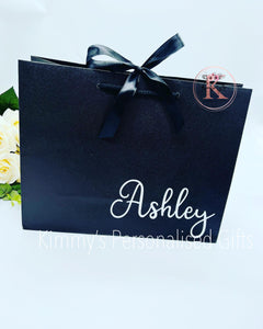 Black Gift Bag with Bow